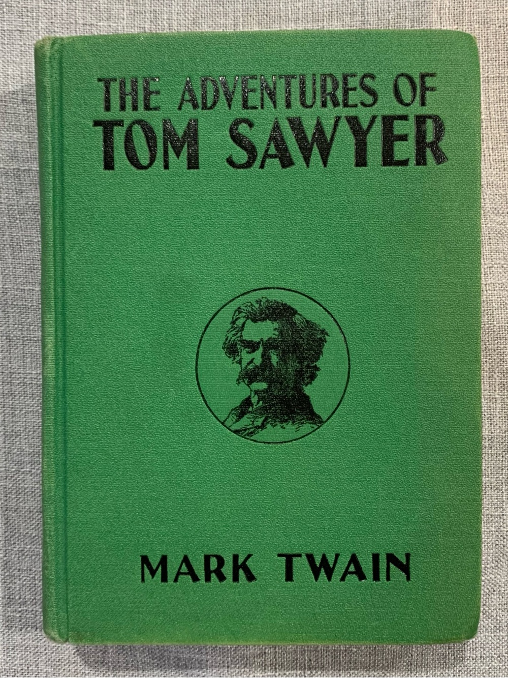Vintage Adventures Tom Sawyer 1920 Original Mark Twain Green Hardcover Collectib